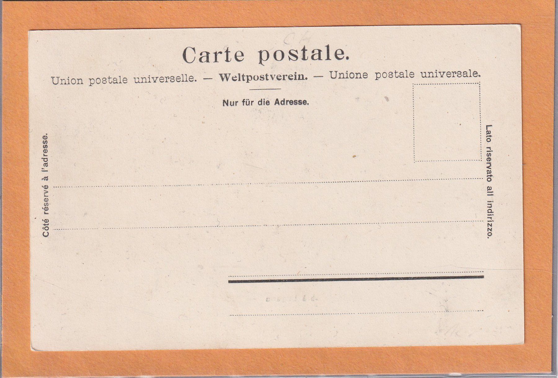 Ansichtskarten: Lugano - une rue - 1904 – Gebraucht aus Orvin von Pyaeschli 1