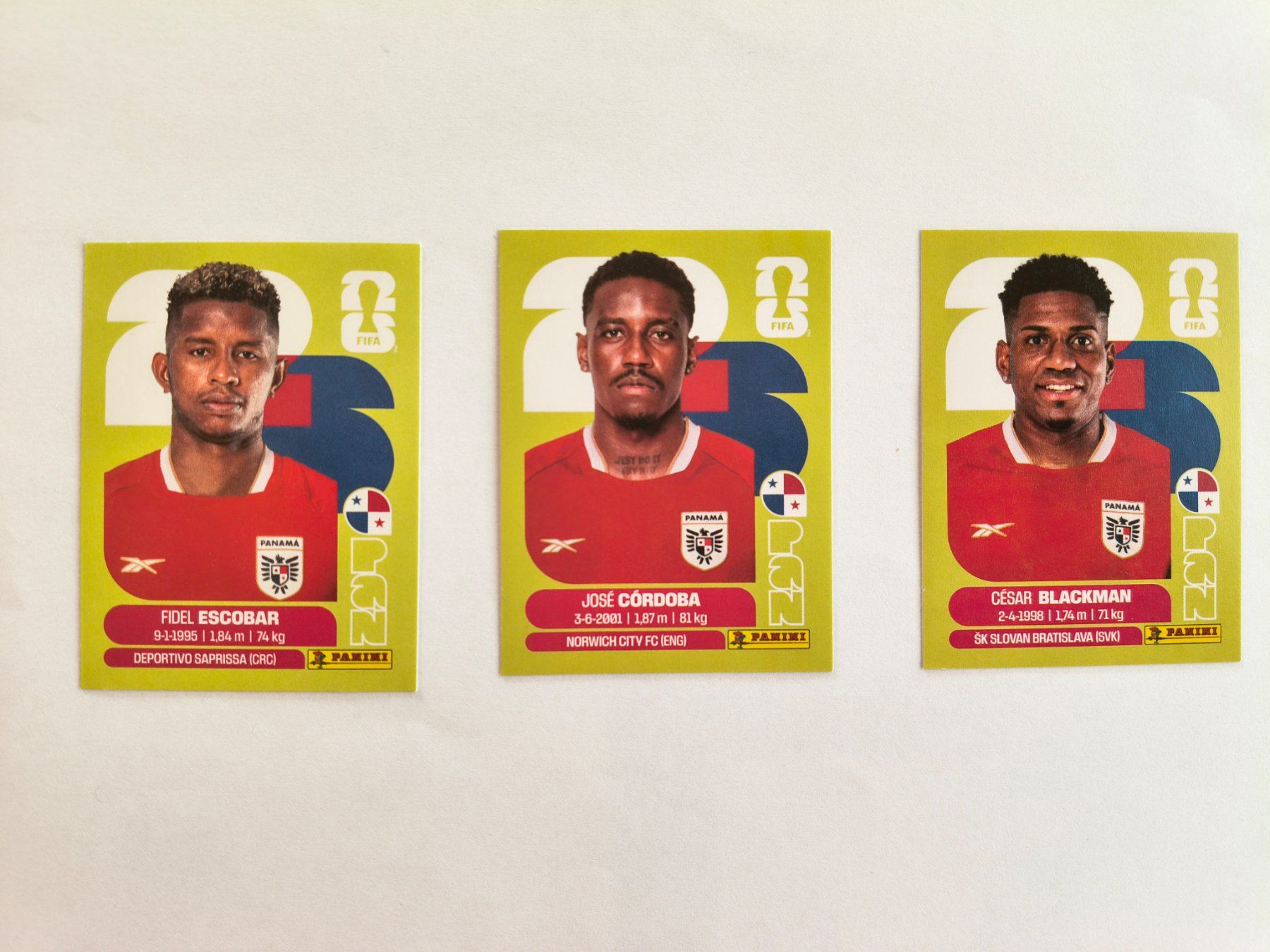 Panini Carte collezionabili: W Cup 2026 Panama N°4, 8, 9 – Nuovo (secondo la descrizione) da Fontainemelon venduto da cathare67
