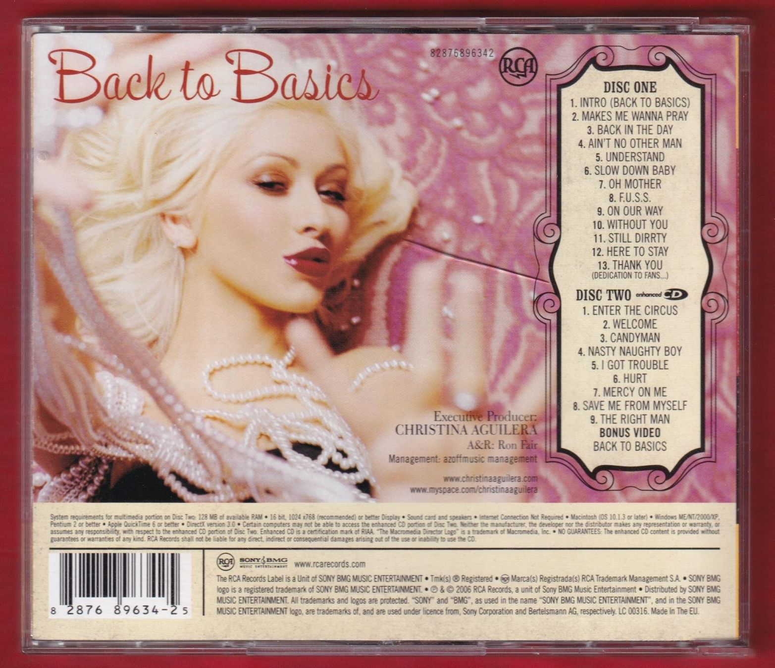CD: Christina Aguilera - Back To Basics (2 CD) – Usato da Zürich venduto da Pfluftl2000 1