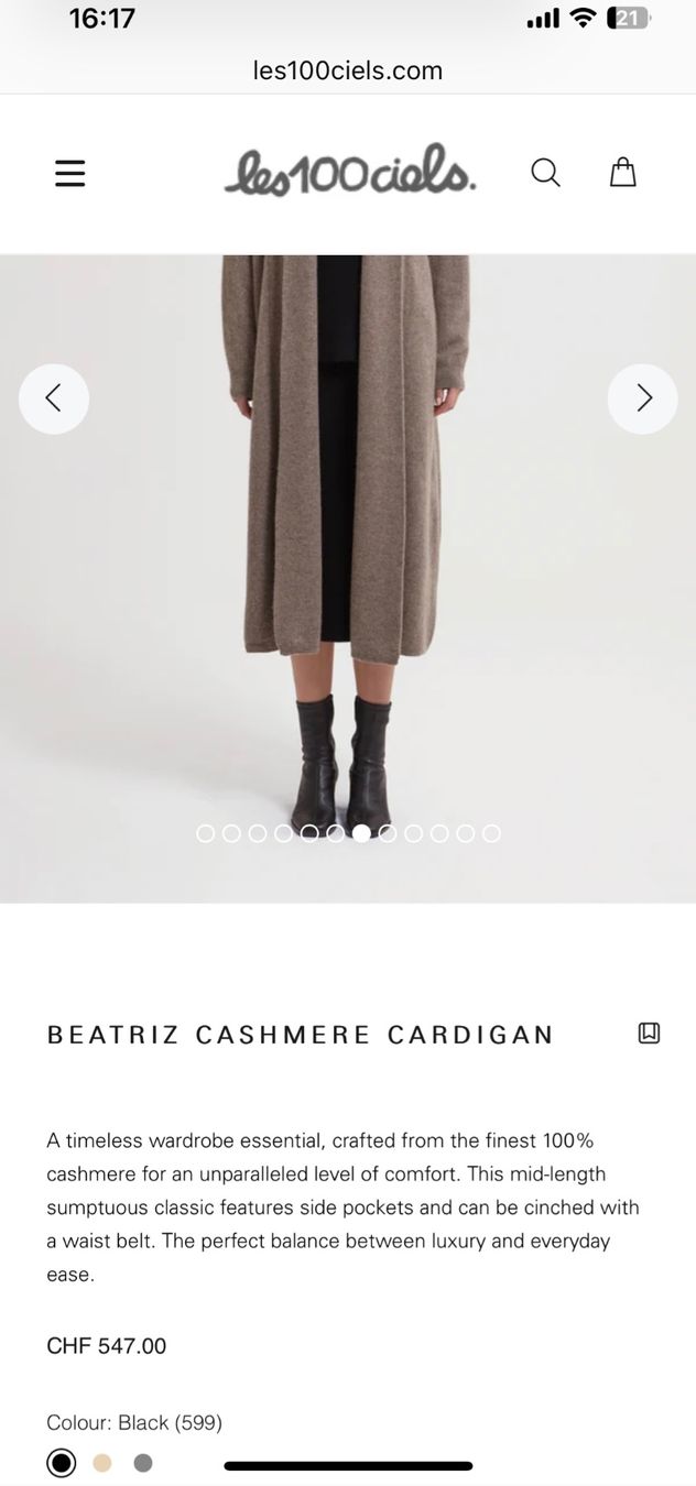 Giacche: Les 100 ciels Kaschmir Cardigan Gr.S – Usato da Stallikon venduto da BaumArt 9