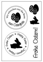 Silikonstempel frohe Ostern