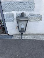 Aussenleuchte Wandleuchte Metall Glas antik guter Zustand