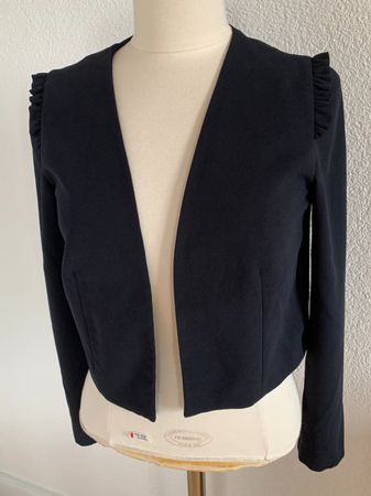NAF NAF Damen Bolero / Jacke, Gr. 34, sehr dunkles Blau