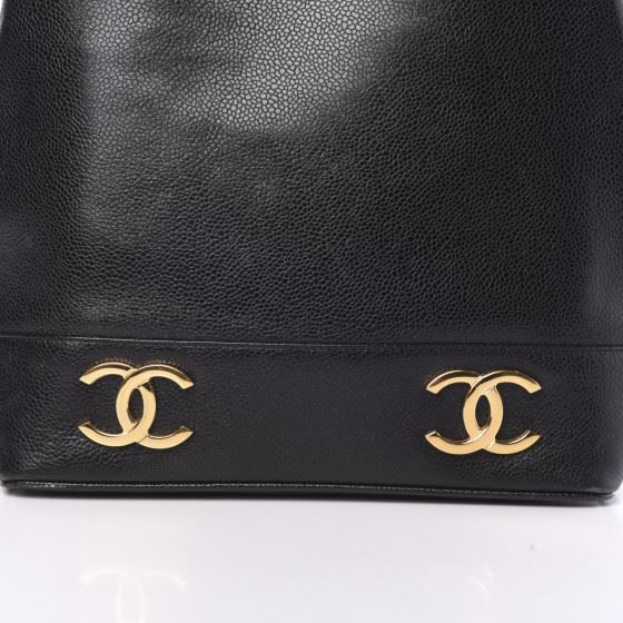 Chanel Borse da donna: Vintage CHANEL Caviar CC Drawstring Bucket Shoulder Tasche – Usato da Cham venduto da Trendy_Outlet 2