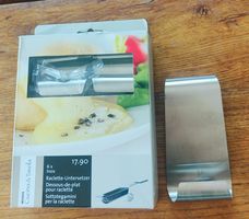 Edelstahl-Raclette-Untersetzern Inox Cucina & Tavola 6er Set