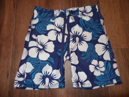 Shorts de bain H&M, imprimé floral, taille 122/128