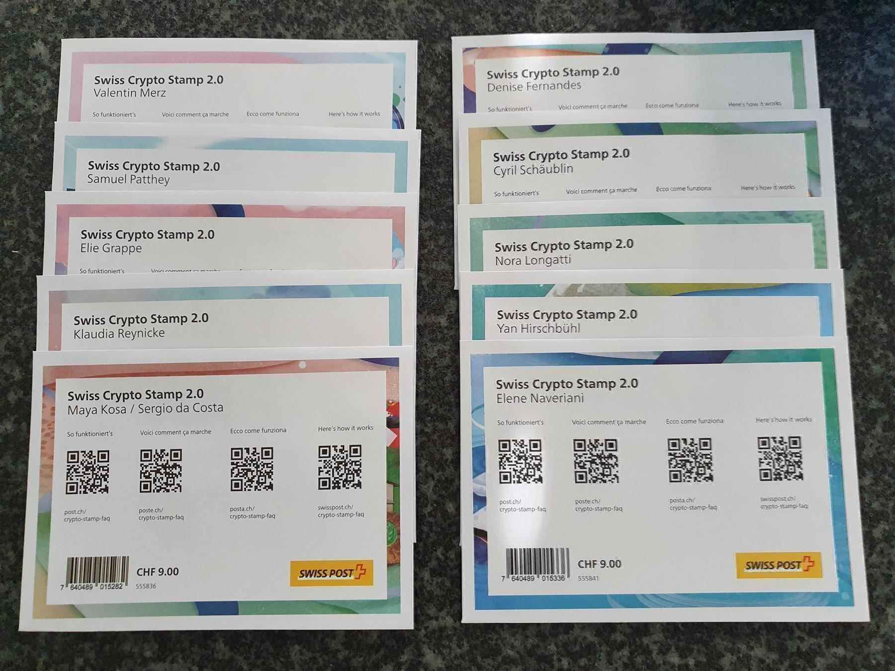 Swiss Crypto Stamp 2.0 - 10er Set - Kat. Fr. 270 (Neu (gemäss  Beschreibung)) in Buchen für CHF 80 – mit Lieferung auf Ricardo kaufen