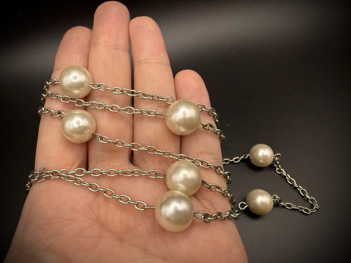 Ketten: Lange Vintage Halskette mit Perlen – Gebraucht aus Lamone von LaCantinaMagica 3