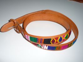 UNGETRAGEN Ethno-Gürtel 116cm Körperumfang 100cm Guatemala b