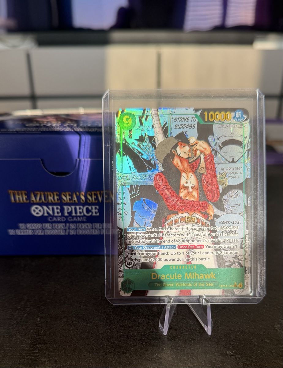 Bandai Carte collezionabili: Dracule Mihawk - Manga Card – Nuovo (secondo la descrizione) da Spreitenbach venduto da Alby_