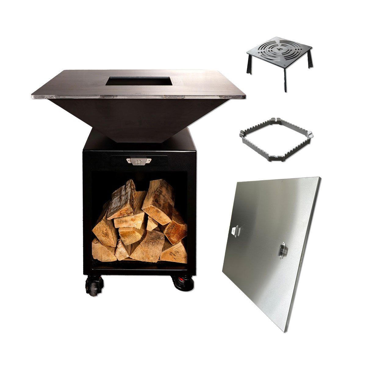 Bracieri: Grill Feuerschale Black 100 Set – Nuovo (secondo la descrizione) da Neuhausen venduto da MetallbauKunst_GmbH 3