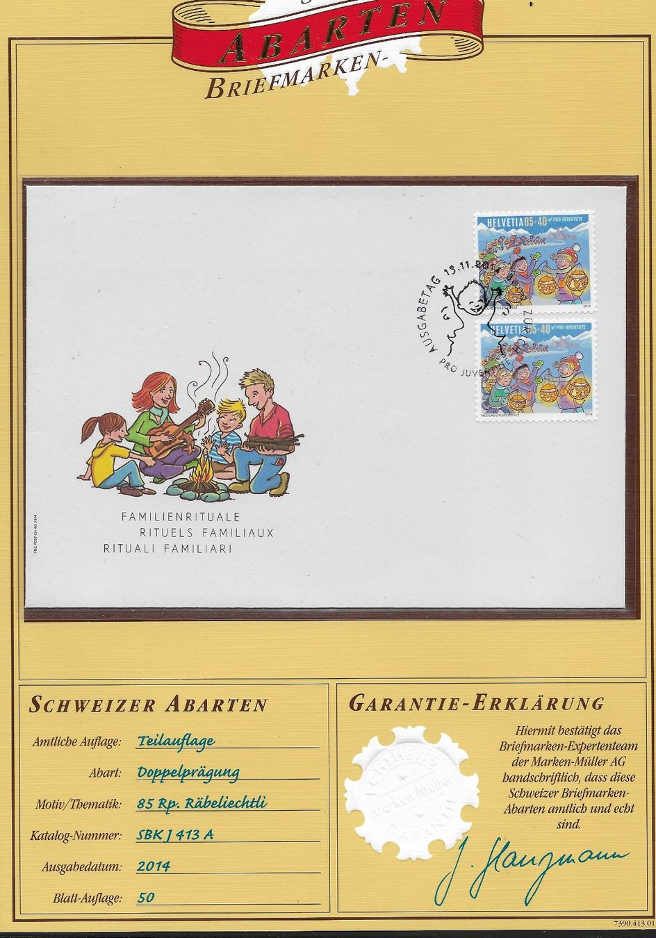 Tutti i francobolli: 2014 SCHWEIZER ABARTEN (DOPPELPRÄGUNG) – Nuovo (secondo la descrizione) da Buttikon SZ venduto da stamps08