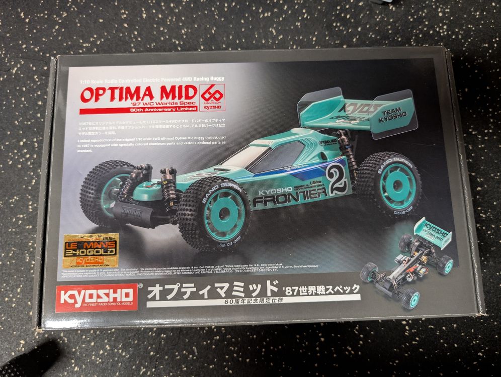Kyosho Optima Mid '87 60th Anniversary Le Mans 240 Gold Edit (Neuf