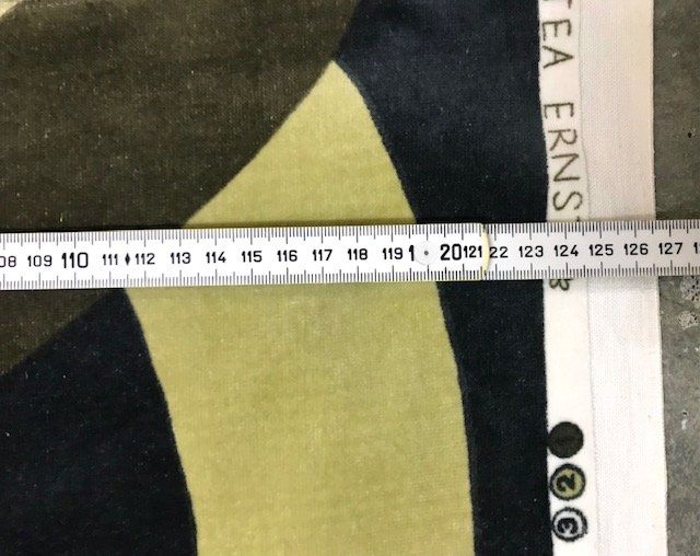 Tessuti: Samt Stoff mit Ringen-Musterung 70er – Usato da Zürich venduto da gigimai67 3