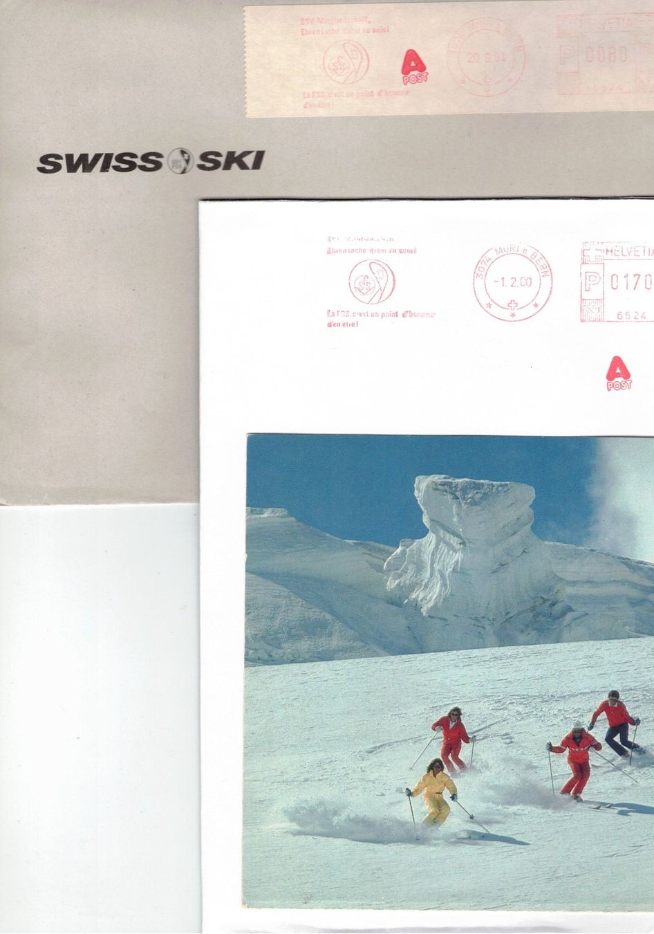 Tampons: SWISS SKI SSV Wintersport Stempel rot Ansichtskarten – D'occasion à Widnau par Seppl480