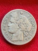 Frankreich 2 Franc 1887 - Silbermünze 900/1000