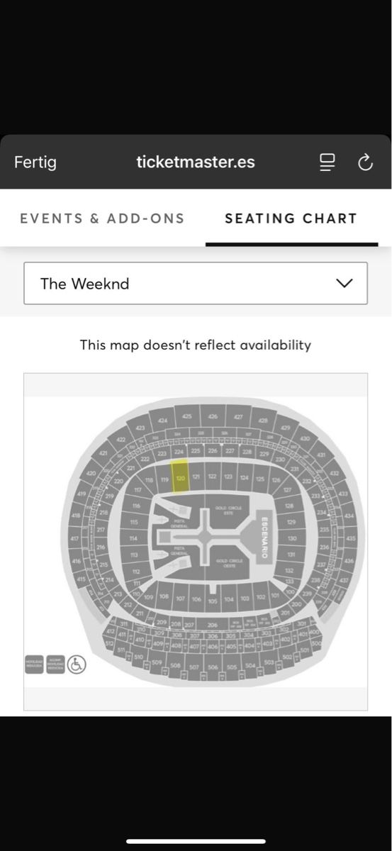 Biglietti: The Weeknd After Hours Til Dawn / Madrid – Nuovo e nell'imballaggio originale da Wattwil venduto da ezg_t7bb 3