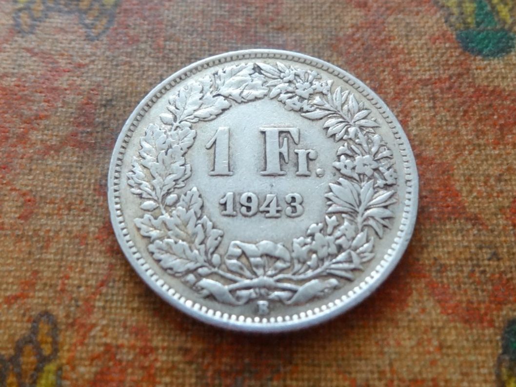 Tutti le monete: 1 Fr. 1943  (Y) – Usato da Romanel-sur-Lausanne venduto da Swift13