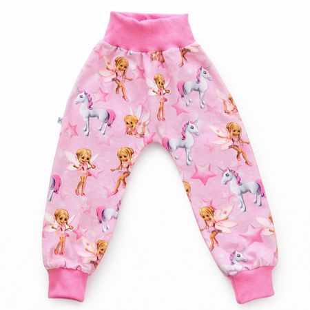 Pink Pumphose mit Feen & Einhorn Gr. 86/92 NEU