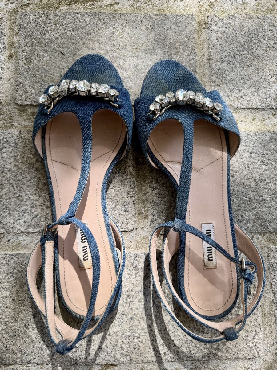 Miu Miu Scarpe da donna: Miu Miu Jeans-Sandalen, Grösse 40  – Usato da Herrliberg venduto da jan_lp69 2