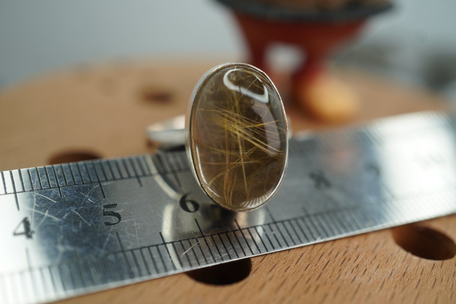 Minerali & Pietre curative: Gold Rutil      ring Grösse  Variabel     (Räumung!) – Nuovo e nell'imballaggio originale da Eschenbach SG venduto da topstone