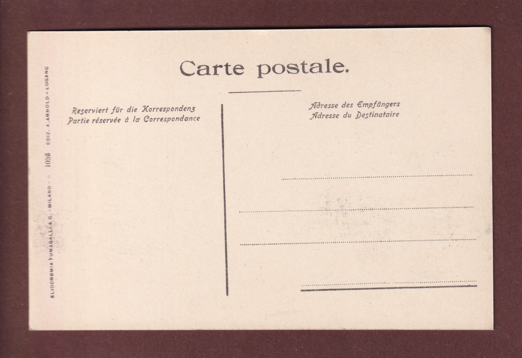 Cartoline postali: LUGANO - Fontana Bossi – Usato da Pully venduto da nicecards 1