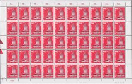 1993, W74 kompletter Bogen (Luzern) postfrisch ** Kat: 100.-