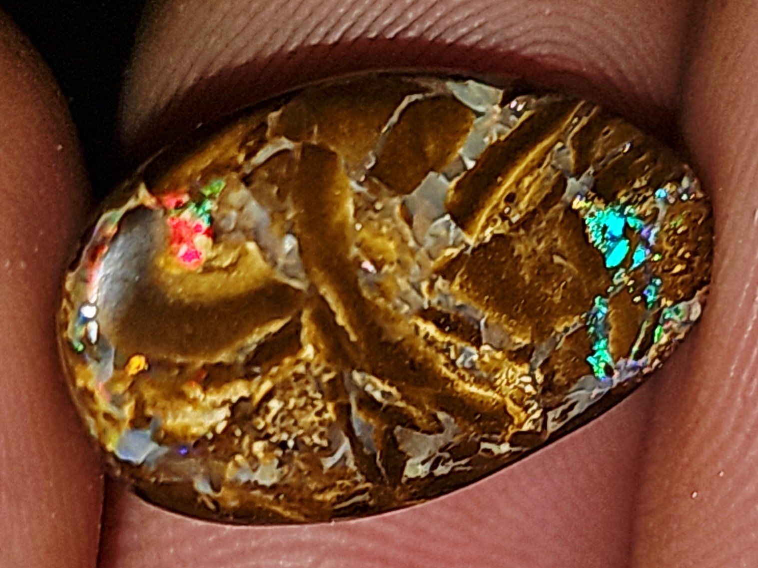 Pietre preziose: Natürlicher Australischer Boulder Opal – Nuovo e nell'imballaggio originale da Uerkheim venduto da Winwinner 3