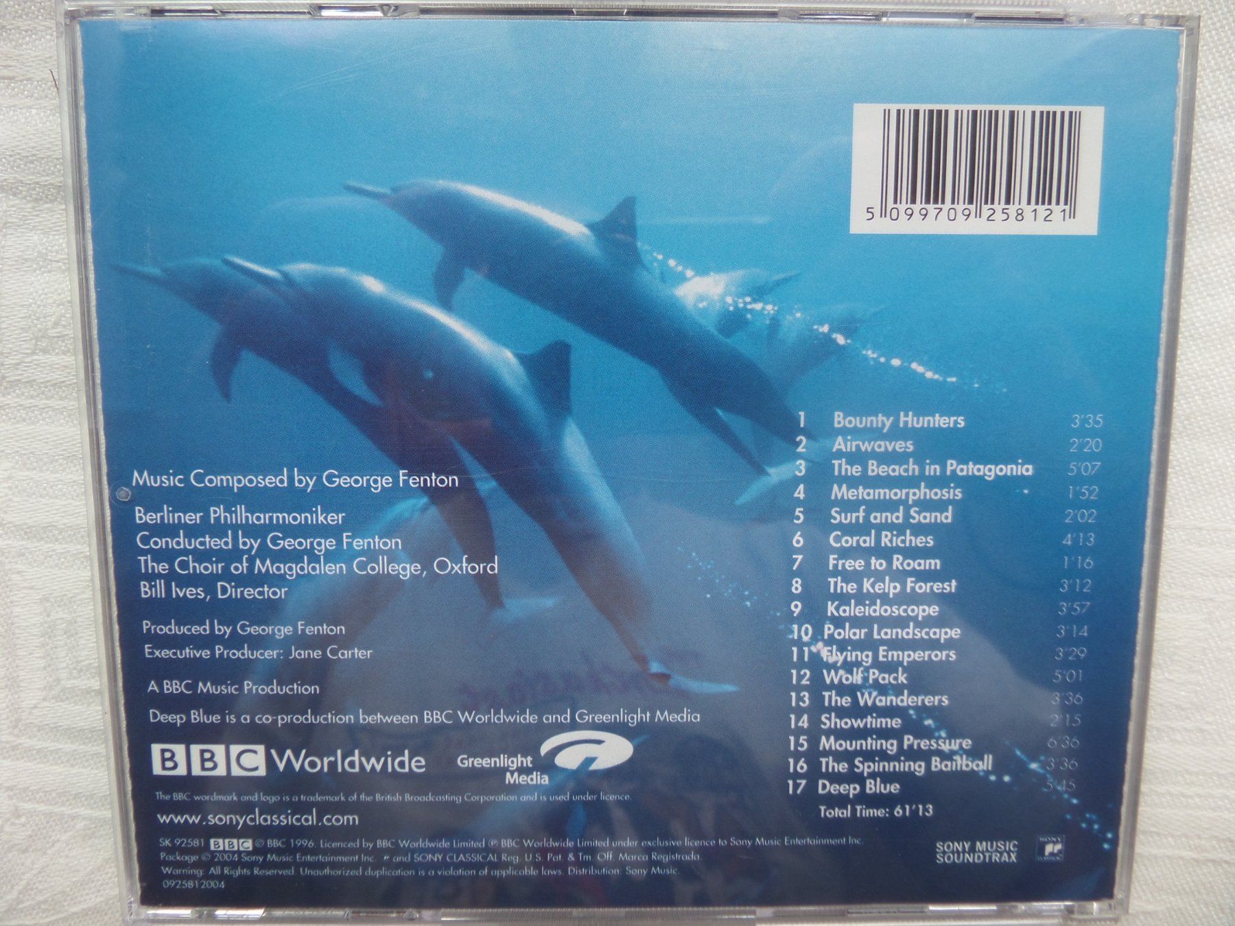 CD: George Fenton - Deep Blue – Usato da Genève venduto da CDLPBookS 1