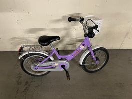 PUKY ZL 16-1 Alu Kindervelo 16 Zoll – Lila – mit Korb