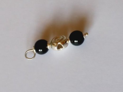 Ciondoli: Ketten Anhänger Onyx mit Silber Ring – Nuovo e nell'imballaggio originale da Winistorf venduto da acreativ4 1