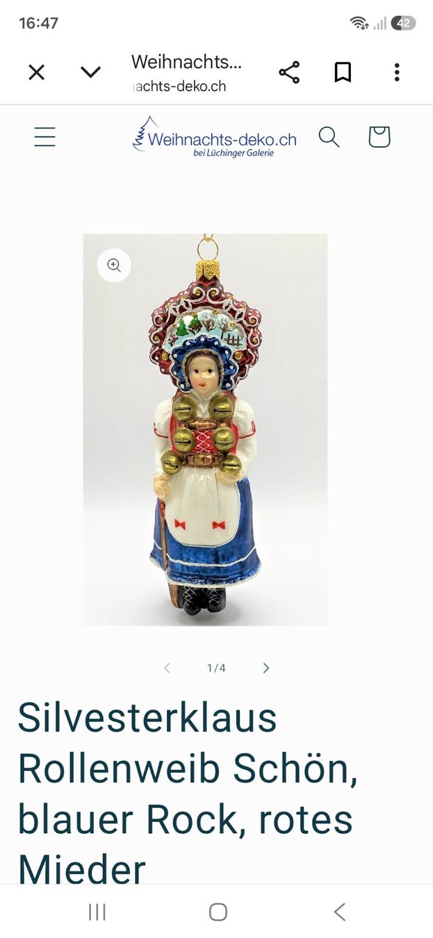 Statuette: Silvesterklaus Rollenweib – Usato da Hefenhofen venduto da citroen62 2