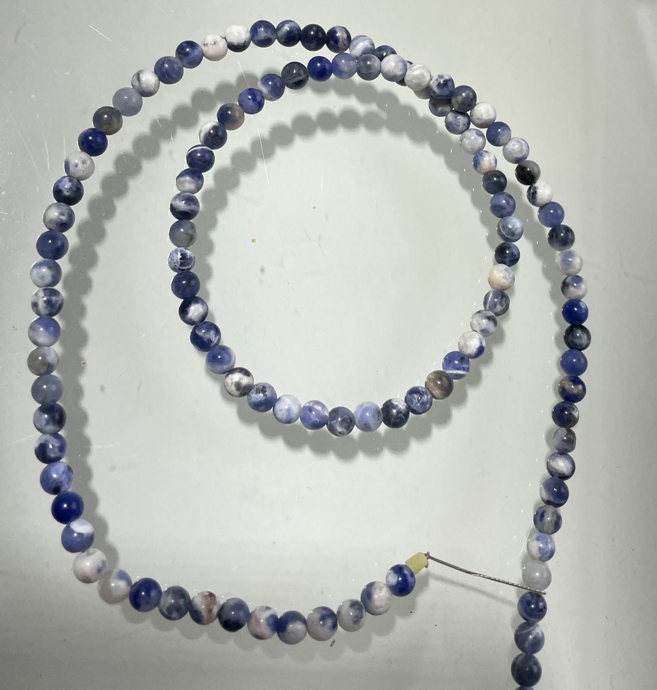 Ketten: Sodalit top Strang  extra lang!   herzige Kette  Sodalithe – Neu und originalverpackt aus Leuggern von gemshow 2