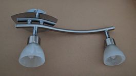 Lampe de plafond avec 2 spots orientables