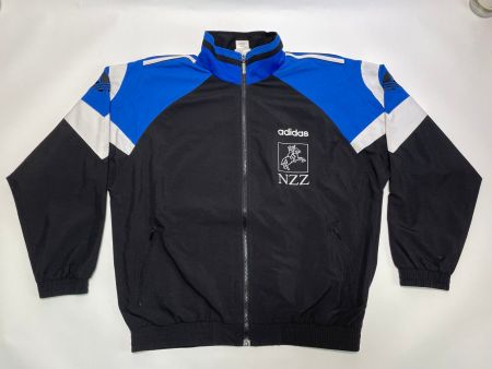 Vintage 90s Adidas jacket Neue Zürcher Zeitung Zurich Sz L