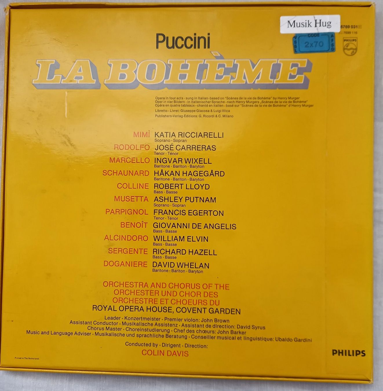 Dischi in vinile: KLASSIK-Sammlung "LA BOHÈME" – Nuovo (secondo la descrizione) da Binningen venduto da mar_2jlr 1