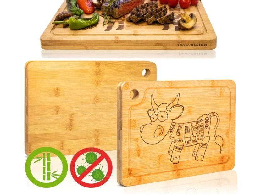 Articoli in legno: 2 Bambusholz Bretter – Nuovo e nell'imballaggio originale da Hildisrieden venduto da carmenst85 2