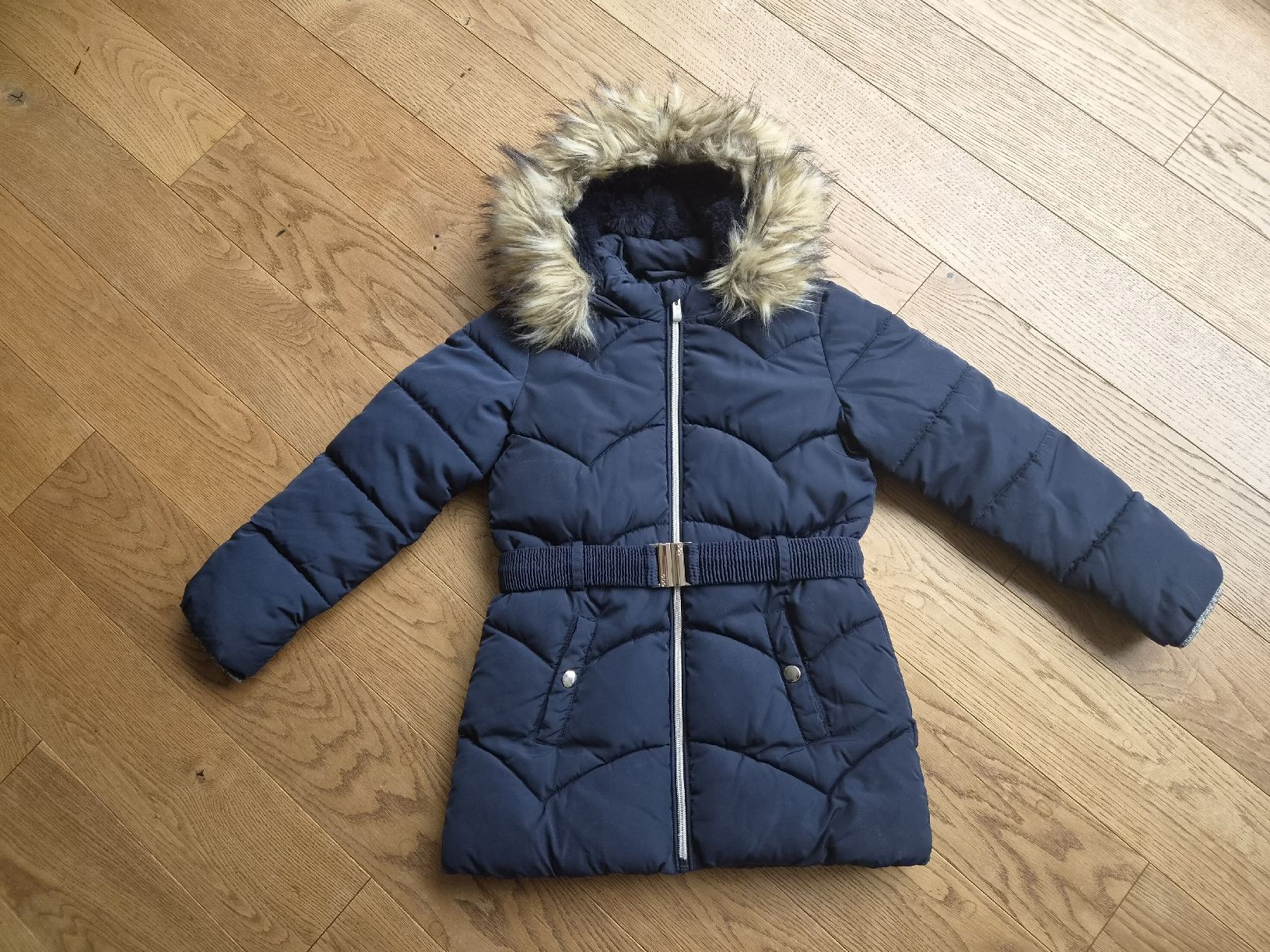 C&A Giacche & Cappotti: Winter-Mantel blau Gr. 128 – Usato da Heiden venduto da Hohl01