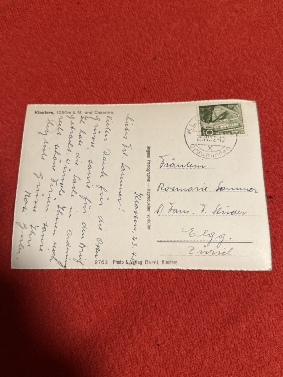 Cartes postales: Ak klosters  – D'occasion à St. Antönien par and_75rc 1