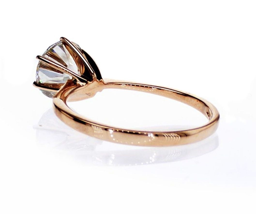 Ringe: Roségold Ring 18K 2.07 Karat Diamant Gr. 54 – Gebraucht aus Bern von  3
