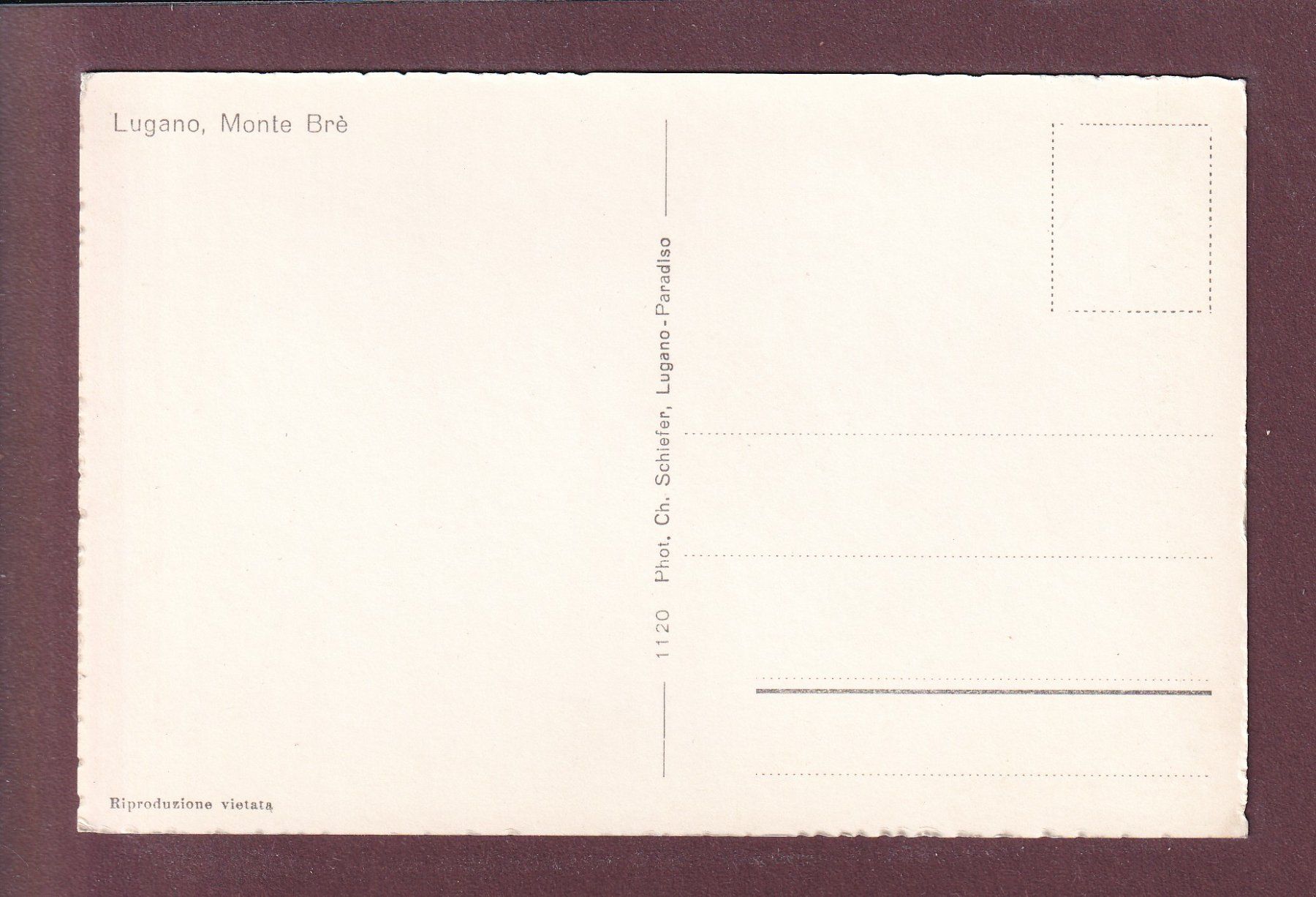 Cartoline postali: LUGANO - Monte Brè – Usato da Pully venduto da nicecards 1