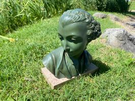 Gips-Halbbüste des jungen Mozart 31x27x18cm