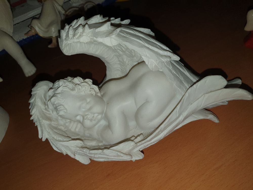 Azeeda Grußkarte ‚Schlafender Engel‘ – 148x148 Mm, Blanko Innen, Mit Umschlag