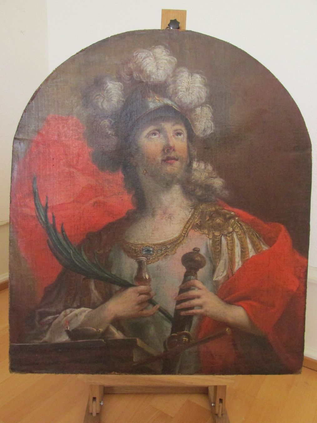Dipinti: antikes Gemälde: Mann mit Helm und Schwert – Usato da Winterthur venduto da mat_q5d5 2