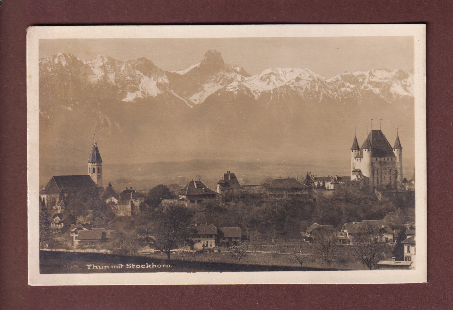 Cartoline postali: THUN mit Stockhorn – Usato da Pully venduto da nicecards-shop