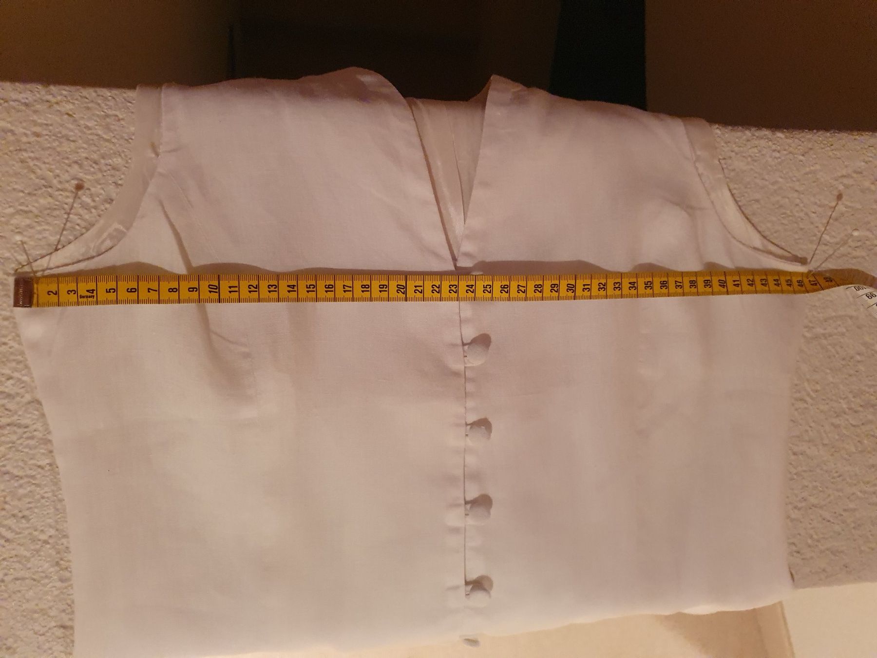 H&M Gilet & Giacche senza maniche: Leinen-Weste weiss Gr.38 – Usato da Teufen AR venduto da pischa 6