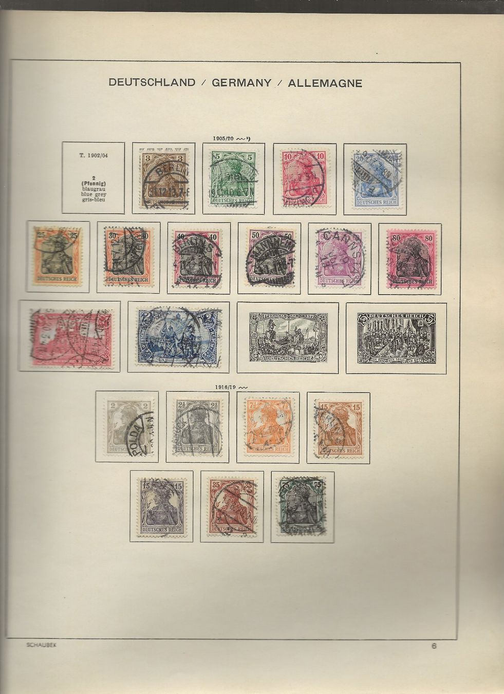 Tutti i francobolli: Marken Deutschland 1872 bis 1919 – Usato da Au ZH venduto da xelagreb01 6