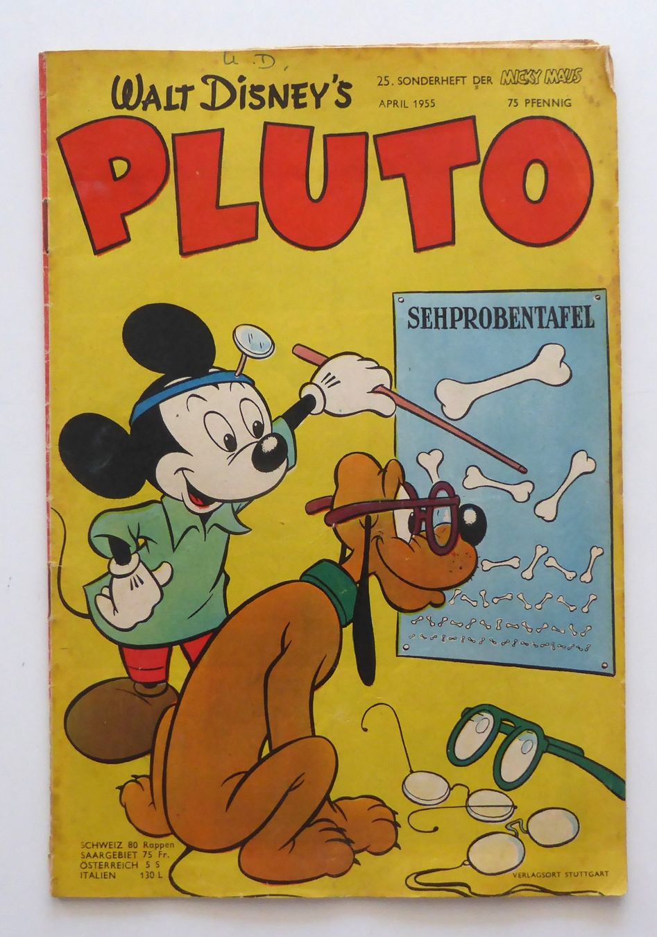 Fumetti: WD Pluto 25. Sonderheft vom April 1955 – Usato da Aesch BL venduto da Kauri1