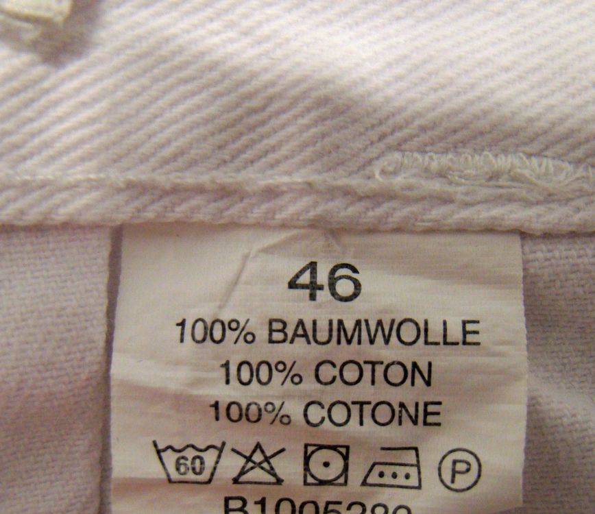 Pantaloni: Arbeitshose weiss, neuwertig, Grösse 46, Marke WORKER – Usato da Hergiswil NW venduto da Nunun 3