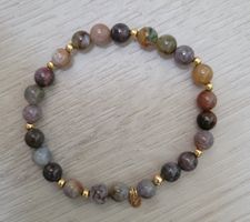 Halbedelstein - Armband von Stein an Stein, NEU